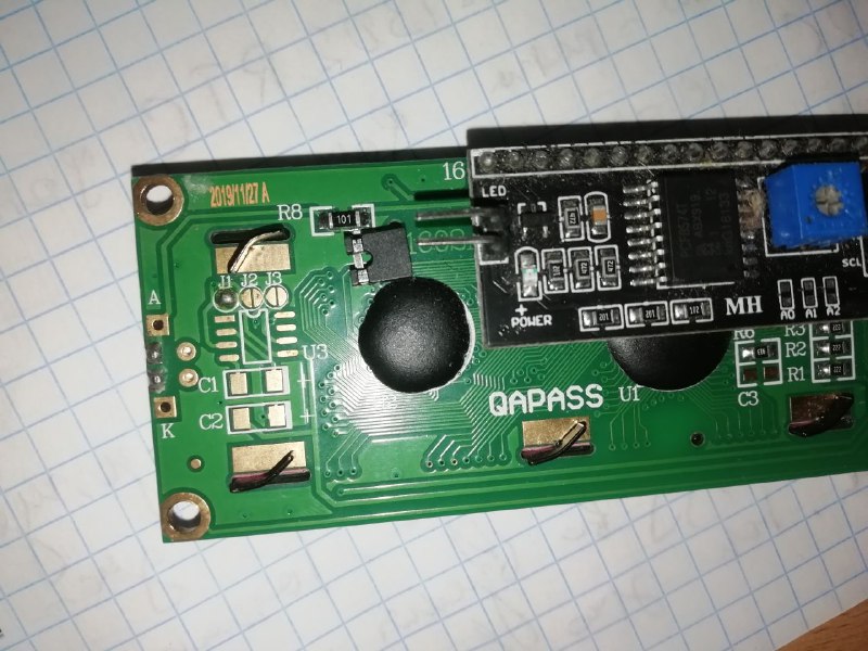 Джампер на I2C модуле